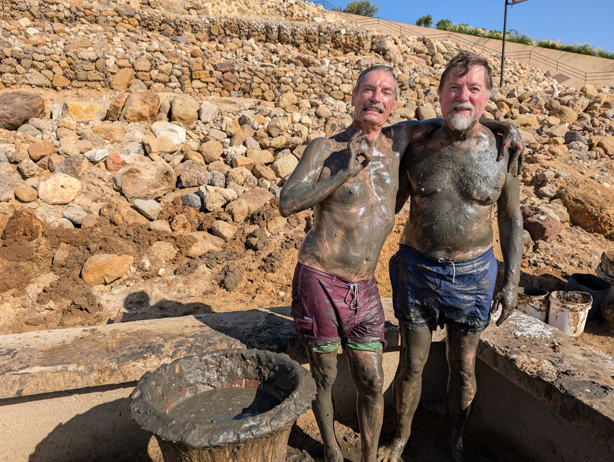 Dead Sea Mud Bath, Jordan