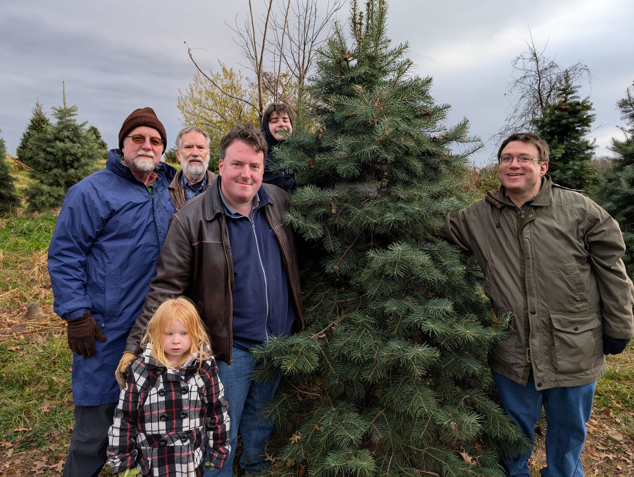 Beatrice, Eric, Jim Williams, Glyn, Alex, and Ben Cottrell