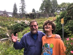 Eric and Aymeric at the Berkeley Rose Garden